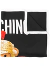 MOSCHINO ROMAN BEAR PRINT SCARF