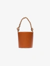 ULLA JOHNSON ULLA JOHNSON BROWN NIA BUCKET BAG,PF191126SADDLE14011679