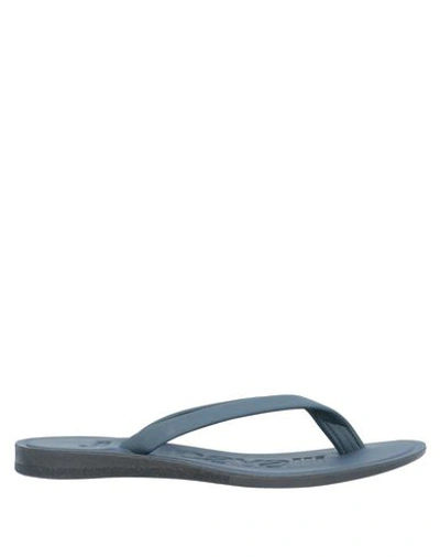 Just Cavalli Flip Flops In Dark Blue