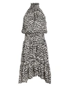 A.L.C Cody Leopard Crepe Dress,060040457363