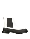 Camper Wedge Boots In White