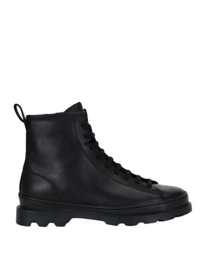 CAMPER CAMPER BRUTUS WOMAN ANKLE BOOTS BLACK SIZE 6 LEATHER,11751535SS 5