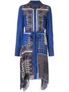 ELIE TAHARI ROXANNE PAISLEY-PRINT SHIRT DRESS