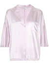 VINCE SATIN PAJAMA SHIRT