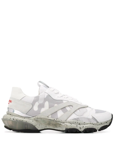 Valentino Garavani Bounce Camouflage-print Mesh Sneakers In Multi