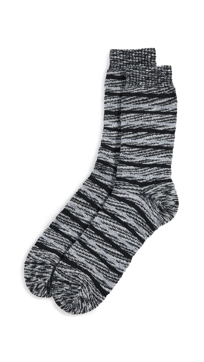 Missoni Stripe Printed Socks In Grey