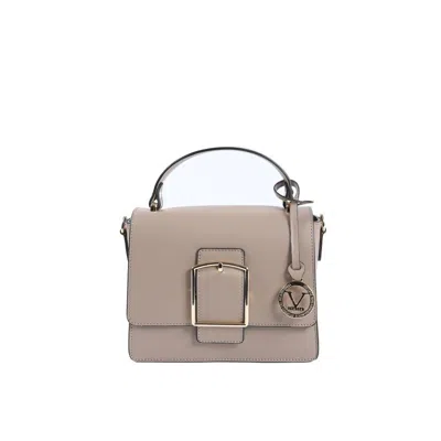 19v69 Italia Beige Leather Crossbody Bag In Gray