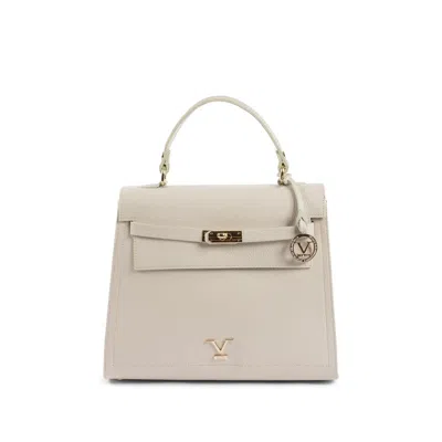 19v69 Italia Beige Leather Handbag In Neutral