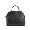 19v69 Italia Black Leather Tote Bag In Black