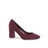 19v69 Italia Bordeaux Fabric Women's Pump In Burgundy