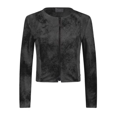19v69 Italia By Versace 19.69 Abbigliamento Sportivo Srl Women's Biker Jacket Lecce- Black