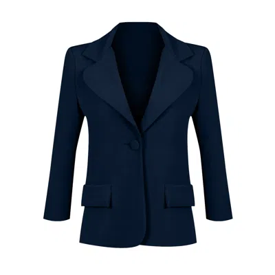 19v69 Italia By Versace 19.69 Abbigliamento Sportivo Srl Women's Blazer Palermo- Navy Blue