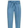 19v69 Italia By Versace 19.69 Abbigliamento Sportivo Srl Women's Paper Bag Trousers Pisa - Blue In Blue