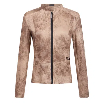19v69 Italia By Versace 19.69 Abbigliamento Sportivo Srl Women's Brown Jacket Perugia- Beige
