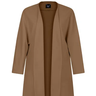 19v69 Italia By Versace 19.69 Abbigliamento Sportivo Srl Women's Oversize Coat Verona - Brown