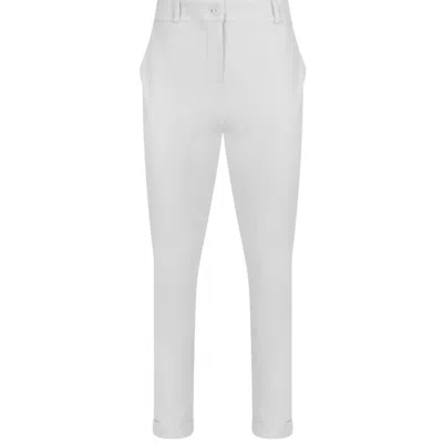 19v69 Italia By Versace 19.69 Abbigliamento Sportivo Srl Women's Dress Trousers Firenze - White