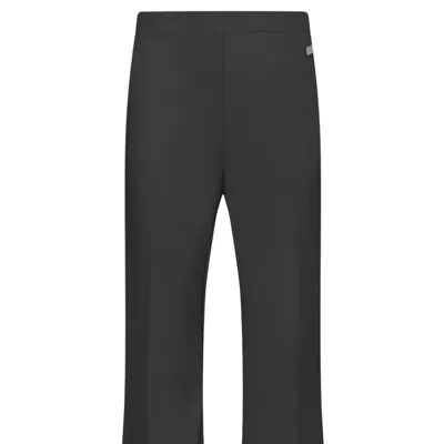 19v69 Italia By Versace 19.69 Abbigliamento Sportivo Srl Women's Flare Trousers Trieste Oversized - Black