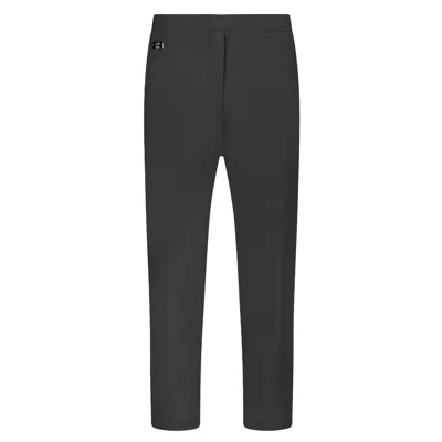 19v69 Italia By Versace 19.69 Abbigliamento Sportivo Srl Women's Oversize Straight Leg Trousers Rimini- Black