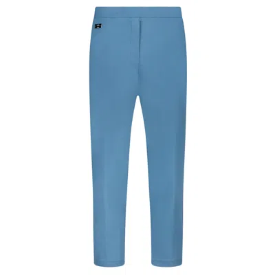 19v69 Italia By Versace 19.69 Abbigliamento Sportivo Srl Women's Oversize Straigth Leg Trousers Rimni- Raf Blue