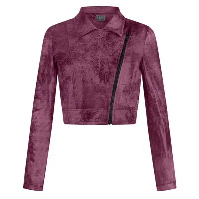 19v69 Italia By Versace 19.69 Abbigliamento Sportivo Srl Women's Pink / Purple Biker Jacket Brescia- Rosewood In Pink/purple