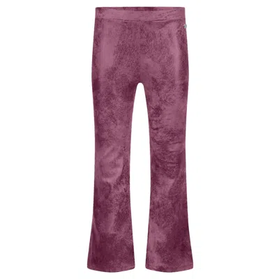 19v69 Italia By Versace 19.69 Abbigliamento Sportivo Srl Women's Pink / Purple Flare Trousers Bari- Rosewood In Pink/purple