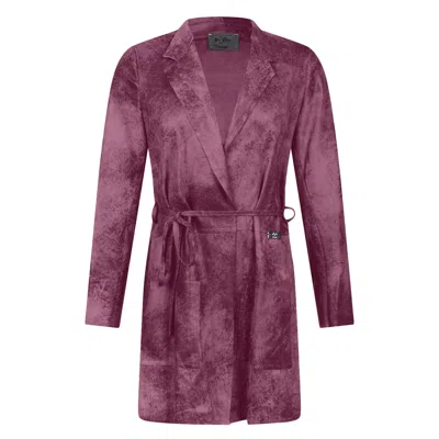 19v69 Italia By Versace 19.69 Abbigliamento Sportivo Srl Women's Pink / Purple Trench Coat Parma- Rosewood In Pink/purple