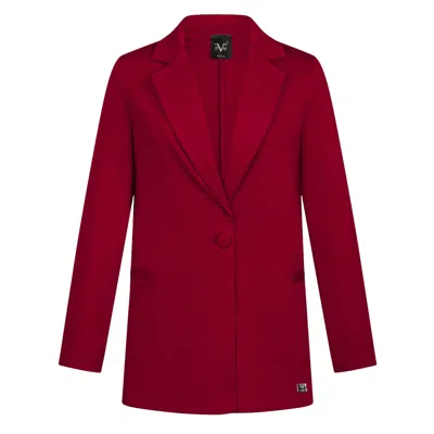 19v69 Italia By Versace 19.69 Abbigliamento Sportivo Srl Women's Red Blazer Bologna- Bordeaux