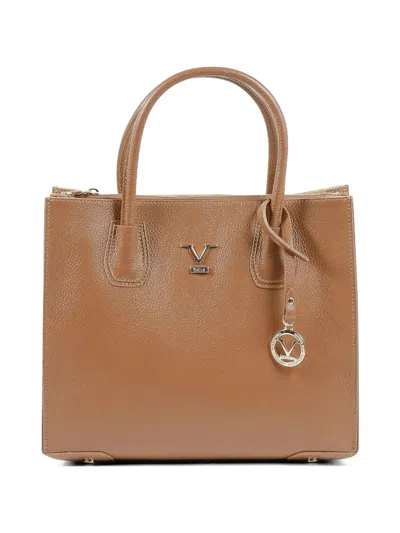 19v69 Italia Shopper Mit Logo-schild In Brown