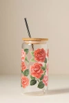 1canoe2 Glass Tumbler With Lid In Pink