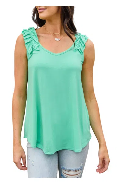 1clique Co. Cherry Girl Tank In Green