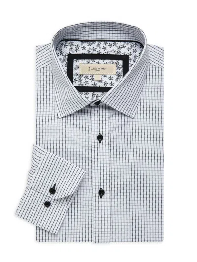 1...like No Other Men's Checked Dress Shirt In Black