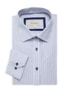 1...like No Other Men's Checked Dress Shirt In Navy