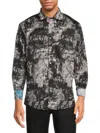 1...LIKE NO OTHER MEN'S PRINTED SPREAD COLLAR SHIRT