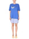 1/off Remade Crewneck T-shirt Dress In Blue