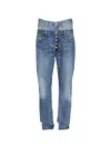 1/off Buttoned Denim Jeans In Blue