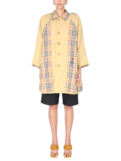 1/off Check Pattern Coat In Multicolour