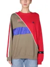 1/off Colourblock Logo Sweatshirt In Multi