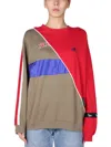 1/off Hybrid Sweatshirt In Green
