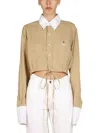 1/off Remade Ralph Lauren Shirt In Beige