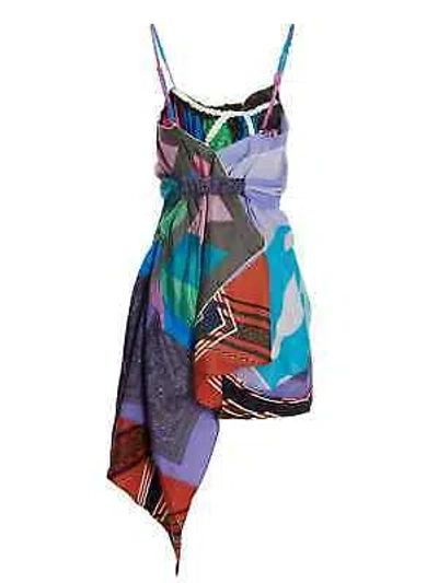 Pre-owned 1/off 'slip Scarf' Dress In Multicolor