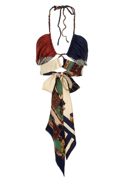 1/off Top 'designer Scarf' In Multi