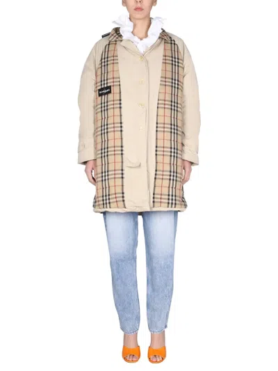 1/off Trench Remade Burberry In Multi