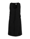 1-one Woman Mini Dress Black Size 8 Viscose, Polyamide, Elastane
