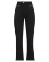 1-one Woman Pants Black Size 10 Viscose, Nylon, Elastane