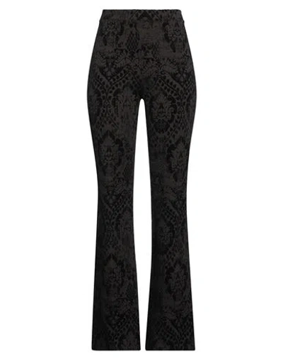 1-one Woman Pants Charcoal Size 8 Viscose, Nylon, Elastane