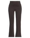 1-one Woman Pants Chocolate Brown Size 2 Viscose, Polyamide, Elastane