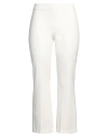 1-one Woman Pants Ivory Size 6 Viscose, Polyamide, Elastane In White