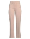 1-one Woman Pants Light Brown Size 6 Viscose, Nylon, Elastane In Beige