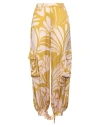 1-one Woman Pants Mustard Size 4 Viscose In Yellow