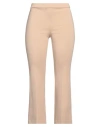 1-one Woman Pants Sand Size 6 Viscose, Polyamide, Elastane In Beige